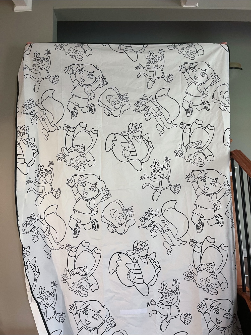 Dora the Explorer Doodle Mat / Beach Mat - Kids Arts and Crafts